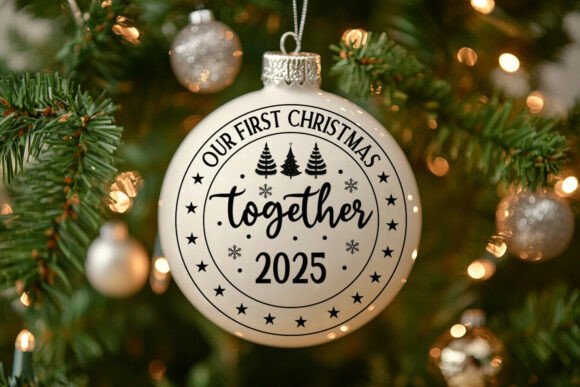 Baby's First Christmas 2025 Svg: A Charming Embroidery Design