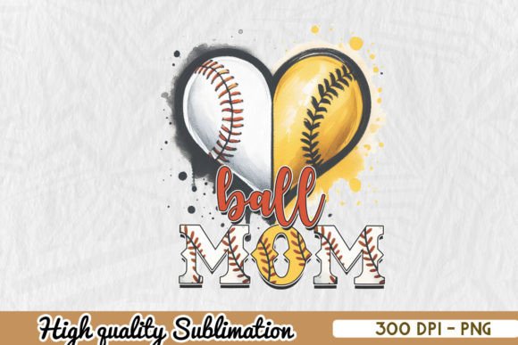 Ball Mom Heart Sublimation Design Review
