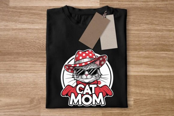 Cat Mom Tshirt: A Whimsical Addition to Your Embroidery Collection