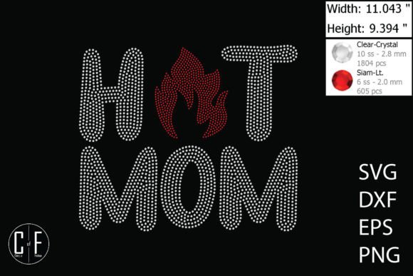 Hot Mom Rhinestone Template: A Stylish Embellishment