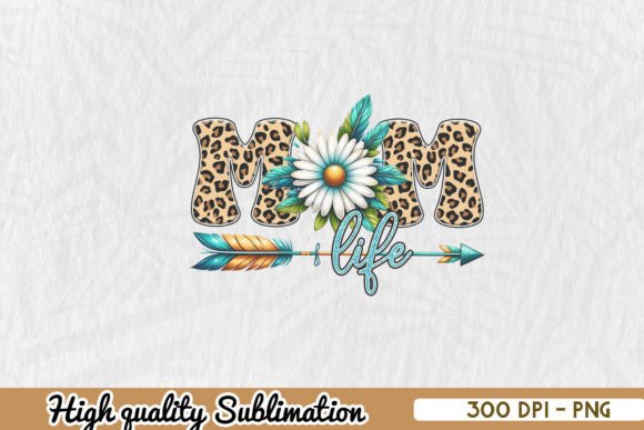 Mom Life Western Design PNG Sublimation