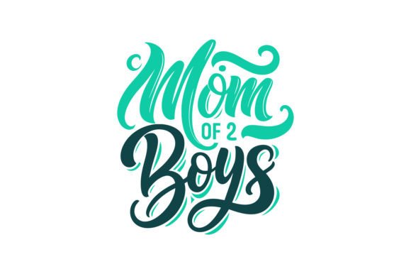 Mom of 2 Boys Typography Design Review