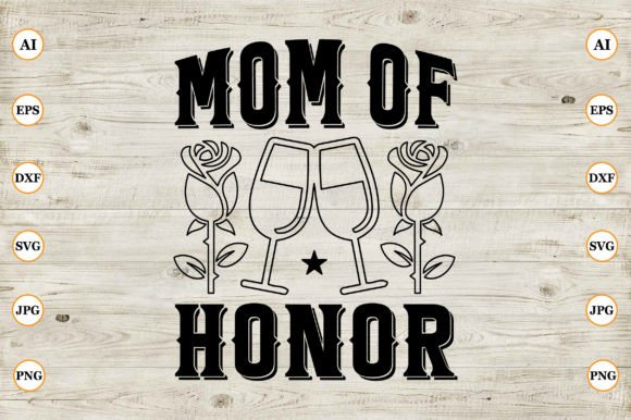 Mom of Honor: A Touching Embroidery Design
