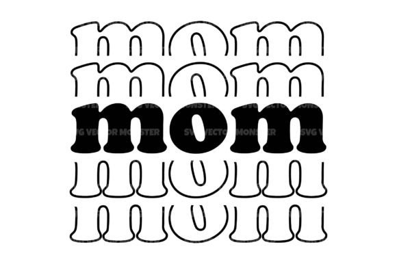 Mom Stacked Text Cut File: A Versatile Design for Embroidery