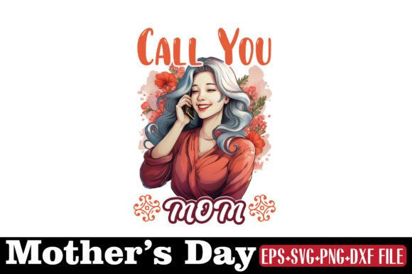 Mother's Day, CALL YOU MOM: A Heartfelt Embroidery Design