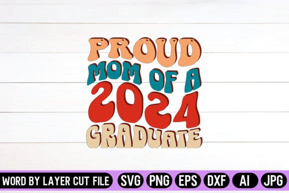 Proud Mom of a 2024 Graduate: A Retro Embroidery Design