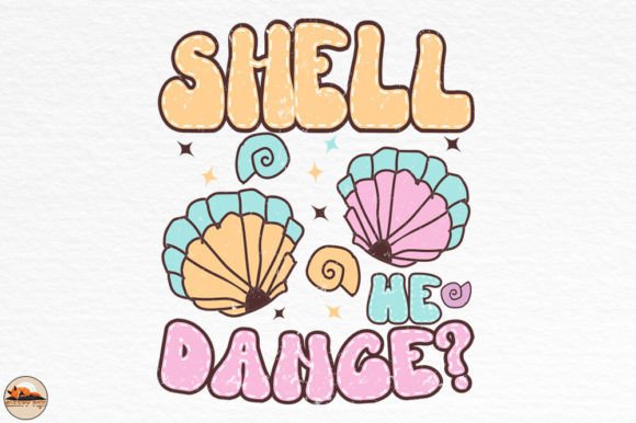 Retro Shell We Dance: A Fun Summer Embroidery Design