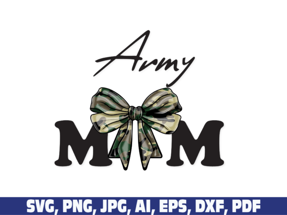 Review: Army Mom Coquette Bow Proud Vintage Png