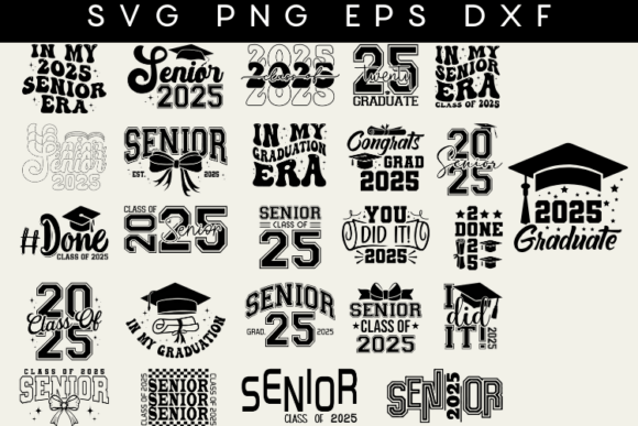 Senior 2025 SVG Bundle: A Classy Embroidery Choice